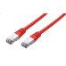C-TECH kabel patchcord Cat5e, FTP, červený, 1m
