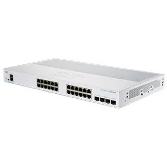 Cisco switch CBS250-24T-4G (24xGbE,4xSFP,fanless)