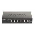 D-Link DGS-1100-05PDV2 5-Port Gigabit PoE Smart Switch, bez zdroje - napájen přes PoE, 2 PoE porty