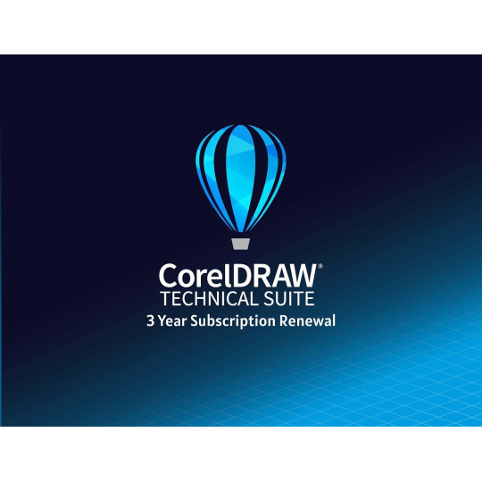 CorelDRAW Technical Suite Edu 3 roky obnovení pronájmu licence (5-50) EN/DE/FR/ES/BR/IT/CZ/PL/NL