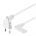 PREMIUMCORD Kabel síťový 230V k magnetofonu se zahnutými konektory 3m