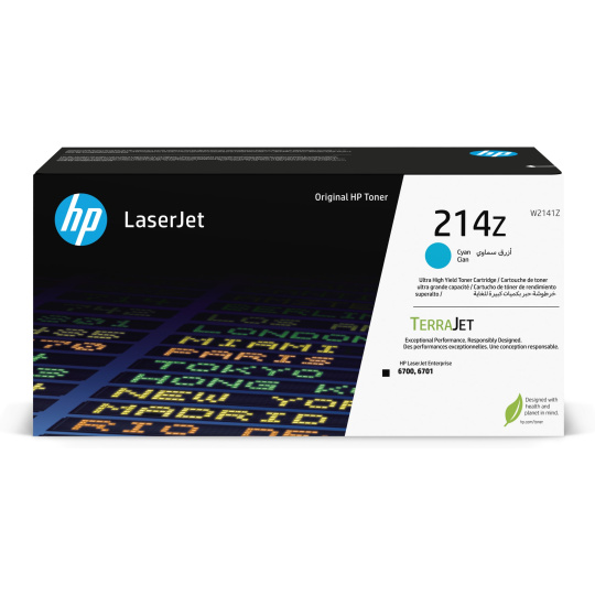 HP 214Z Cyn Original LaserJet Toner Crtg (26,000 pages)