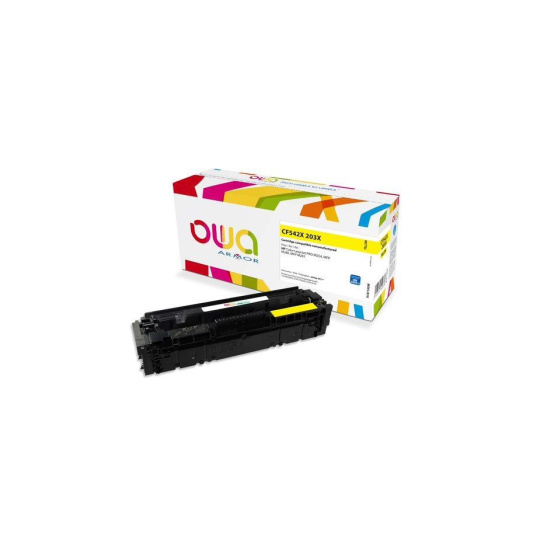 OWA Armor toner pro HP Color LaserJet Pro M254, M280, M281,203X  Y,2500 str.,žlutá/yellow (CF542X Y)