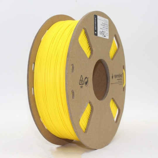 GEMBIRD Tisková struna (filament) PLA, 1,75mm, 1kg, žlutá