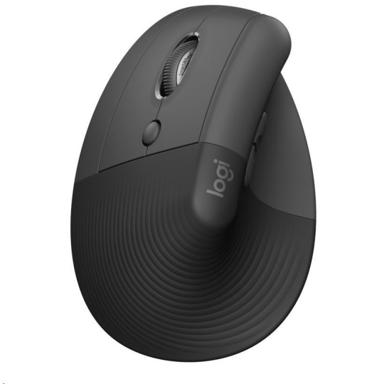 BAZAR - Logitech Lift Left Vertikální ergonomická myš pro leváky, graphite/ black - rozbaleno