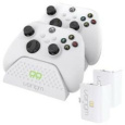 VENOM VS2871 Xbox Series S/X & One White Twin Docking Station + 2 batteries