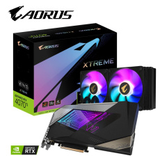 GIGABYTE VGA NVIDIA GeForce RTX 4070 Ti AORUS XTREME WATERFORCE 12G, RTX 4070 Ti, 12GB GDDR6X, 3xDP, 1xHDMI