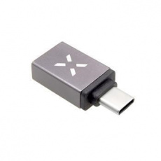 FIXED redukce USB-A na USB-C, šedá