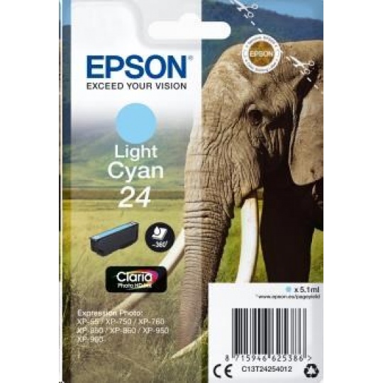 EPSON ink bar Singlepack "Slon" Light Cyan 24 Claria Photo HD Ink