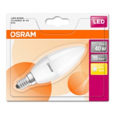 OSRAM LED STAR CL B Fros. 5W 827 E14 470lm 2700K (CRI 80) 15000h A+ (Krabička 1ks) OSRAM LED STAR CL B Fros. 5W 827 E14 470lm 2700K (CRI 80) 15000h A+ (Krabička 1ks)