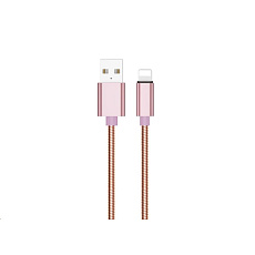 WG - Datový kabel Lightning na USB-A, 1 metr, růžová WG - Datový kabel Lightning na USB-A, 1 metr, růžová