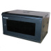 XtendLan 19" nástěnný rozvaděč 6U 600x450, nosnost 60 kg, skleněné kouřové dveře, rozložený, černý