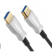PREMIUMCORD Kabel optický fiber High Speed + Ethernet 4K@60Hz kabel, M/M, zlacené konektory, 5m