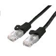 C-TECH kabel patchcord Cat6, UTP, černý, 0,5m