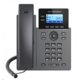 Grandstream GRP2602P [VoIP telefon - 2.21" 132 x 48 grafický,  4x SIP účet, 2x RJ45 10/100 Mbps, PoE]