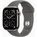Apple Watch Series 11 GPS + Cellular 42mm Natural Titanium Case with Stone Grey Sport Band - M/L