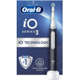 Oral-B iO Series 3 Matt Black elektrický zubní kartáček, magnetický, 3 režimy, tlakový senzor