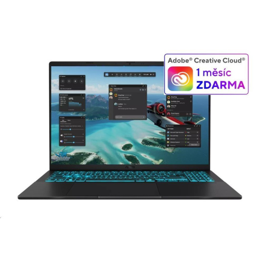 ASUS NTB V16 (V3607VH-RP026W), Core 5 210H, 16" 1920x1200, 16GB, 1TB SSD, Intel+RTX5050, W11 Home, Matte Black