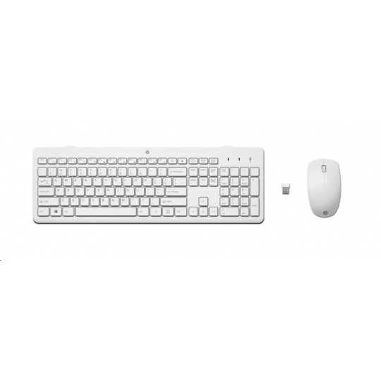 HP 230 Wireless Mouse and Keyboard Combo (White) CZ/SK - bezdrátová klávesnice a myš