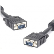 PREMIUMCORD Kabel VGA propojovací 15m HQ (HD15M/M, DDC2, 3x Coax + 8 žil, feritová jádra)