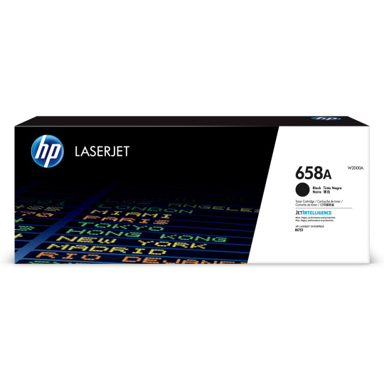 HP 658A Black LaserJet Toner Cartridge (7,000 pages)