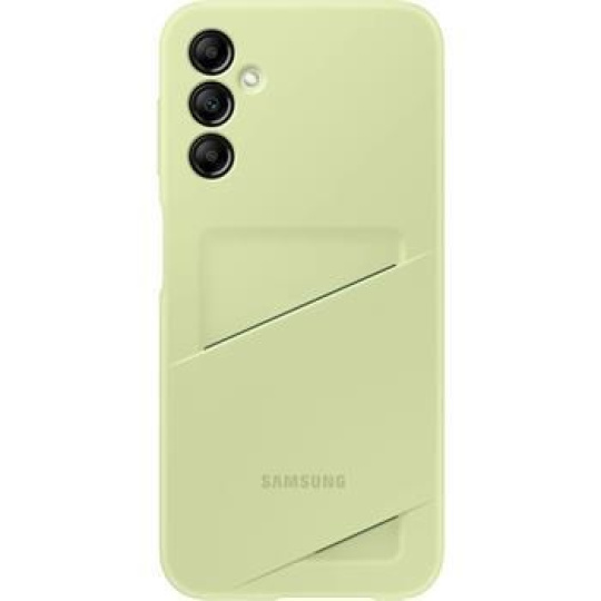 Samsung ochranný kryt s kapsou na kartu pro Samsung Galaxy A14 5G, limetková