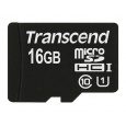 TRANSCEND MicroSDHC karta 16GB Premium, Class 10 UHS-I 300x, bez adaptéru