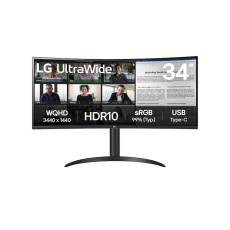 LG MT VA LED 34" 34WR55QK - VA panel, 3440x1440, 2xHDMI, DP, USB-C, USB 3.0, zakriven, nast vyska LG MT VA LED 34" 34WR55QK - VA panel, 3440x1440, 2xHDMI, DP, USB-C, USB 3.0, zakriven, nast vyska