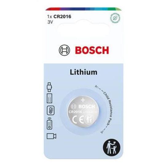 Bosch CR2016B1/00 Lithium (Blistr 1 ks) Bosch CR2016B1/00 Lithium (Blistr 1 ks)