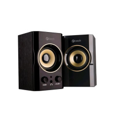 C-TECH repro SPK-11, 2.0, dřevěné, černo-zlaté, USB C-TECH repro SPK-11, 2.0, dřevěné, černo-zlaté, USB