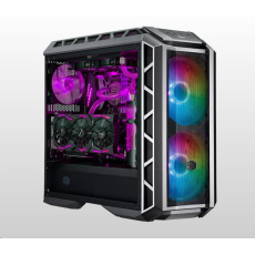 Cooler Master case MasterCase H500P Mesh ARGB, E-ATX, Průhledná bočnice, 2x 200mm RGB Fan, 1x 140mm Fan, Šedá Cooler Master case MasterCase H500P Mesh ARGB, E-ATX, Průhledná bočnice, 2x 200mm RGB Fan, 1x 140mm Fan, Šedá