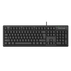 A4tech FK12, multimediální kancelářská klávesnice, CZ/US, USB, černá