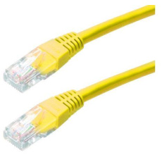 XtendLan patch kabel Cat5E, UTP - 1m, žlutý (prodej po 10 ks) XtendLan patch kabel Cat5E, UTP - 1m, žlutý (prodej po 10 ks)
