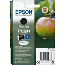 EPSON ink čer Singlepack "Jablko" Black T1291 DURABrite Ultra Ink (11,2 ml) EPSON ink čer Singlepack "Jablko" Black T1291 DURABrite Ultra Ink (11,2 ml)