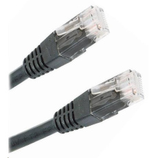 XtendLan patch kabel Cat5E, UTP - 0,25m, černý (prodej po 10 ks) XtendLan patch kabel Cat5E, UTP - 0,25m, černý (prodej po 10 ks)